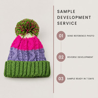 Bonnet d'hiver en tricot torsadé avec pompon, doublure polaire, broderie 3D, couleur personnalisée, marque privée, unisexe, faible MOQ, vente en gros - OEM/ODM Highfly