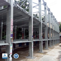 Système de stationnement vertical hydraulique pour SUV triple, capacité 3000 kg, avec groupe d'alimentation 5,5 kW