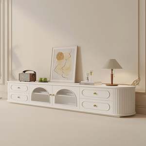 <b>Wall</b> <b>TV</b> Cabinet Suspended LED Wood Modern Luxury Design for Living Room with Portable <b>TV</b> <b>Stand</b> Apartment-Friendly - Product Image 6