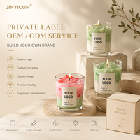 Lilin Aroma Kopi Latte Kustom Berbahan Lilin Kedelai Buatan Tangan Lilin Dessert dalam Stoples Kaca Dekorasi Rumah Hadiah Produsen Label Pribadi OEM