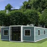 Casa prefabricada única y asequible de 2 dormitorios, kits de casa prefabricada moderna, villa de una sola planta
