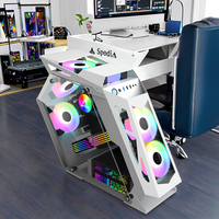 Nouveau Boîtier PC de Jeu Micro-ATX pour Ordinateur de Bureau, Tour Moyenne avec Éclairage RGB, ATX USB 3.0 et Verre Trempé