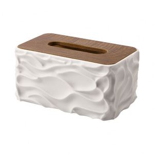 Boîte à mouchoirs de bureau <span class=keywords><strong>en</strong></span> <span class=keywords><strong>plastique</strong></span> moderne et durable, grande capacité, pour la maison, le salon, boîte de rangement pour serviettes - Product Image 5