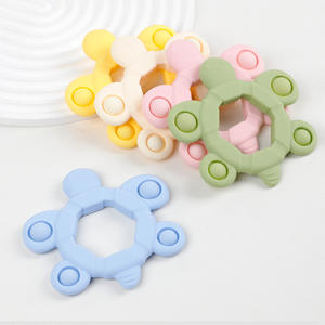 Jouet <span class=keywords><strong>de</strong></span> <span class=keywords><strong>dentition</strong></span> en silicone <span class=keywords><strong>de</strong></span> qualité alimentaire pour bébé, jouet <span class=keywords><strong>de</strong></span> <span class=keywords><strong>dentition</strong></span> en forme d'animal <span class=keywords><strong>de</strong></span> dessin animé, jouet sensoriel pour bébé, jouet <span class=keywords><strong>de</strong></span> <span class=keywords><strong>dentition</strong></span> pour bébé <span class=keywords><strong>de</strong></span> 0 à 12 mois - Product Image 5