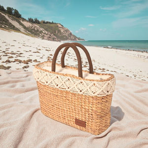 Vietnam New Fashion Design Woven Straw <b>Bags</b> <b>for</b> <b>Women</b> Custom Handbag Open Soft Eco-Friendly Lightweight <b>Beach</b> Handmade - Product Image 1