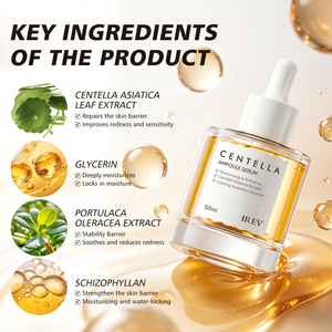 เซรั่มสารสกัดใบบัวบกสูตรเฉพาะสำหรับผู้ผลิต (OEM) บรรเทาอาการแดง ฟื้นฟูเกราะป้องกันผิว บำรุงและเพิ่มความชุ่มชื้น เซรั่มบำรุงผิวหน้าสำหรับผู้มีปัญหาสิว - Product Image 3
