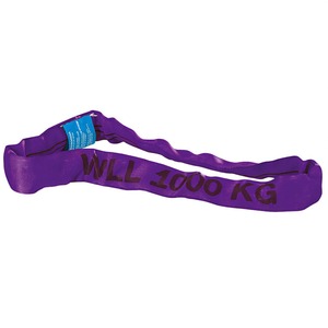 เชือกโพลีเอสเตอร์กลม 1000 กก. สายรัดยกสีม่วง - Product Image 2