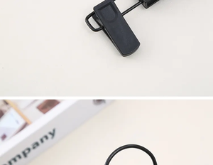 מפעל זול קל משקל פלסטיק שחור צבע מכנסיים קולב - Product Image 5