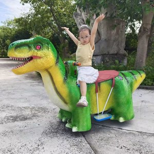 Equipo de Juegos Infantiles Cuadrado, Coche de Dinosaurio Luminoso para Montar, Dinosaurio Caminante, Coche de Diversión Luminoso para Interiores y Exteriores - Product Image 1