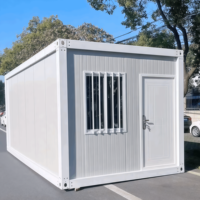 Bureau préfabriqué en panneaux sandwich, conteneur plat, isolé et insonorisé pour chantier de construction, espace de travail administratif, cabine de bureau de chantier
