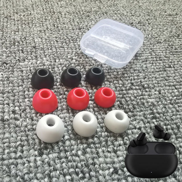 For Beats Studio Buds Earphones Silicone Replacement Tips Earbuds Ear Tips Ear Pads 3pairs With Retail Box