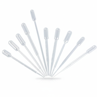 Pipettes de transfert en plastique de 3 ml, compte-gouttes en plastique, pipettes Pasteur