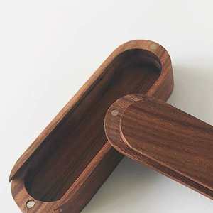 Wood Cat Whiskers Storage Box Magnetic <b>Sliding</b> Lid Rectangle Shape Solid Wood Neatening Storage Decorative Box - Product Image 3