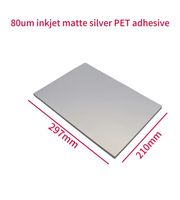Excellent papier PET A4 80um argent mat PET auto-adhésif étanche 50 pièces adapté aux imprimantes thermiques à jet d'encre/Laser autocollant