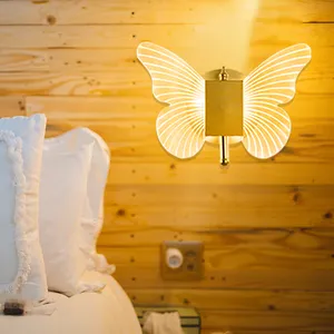 Crystal Bedroom Bedside Modern Led Sconce Mount Interior Indoor Lampen Decorative Gold Black Metal Wall Lamp