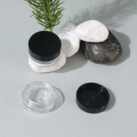 Pot recyclable transparent en PS 5g à visser, facile à transporter, pour poudre libre, sérum, lotion ou crème contour des yeux – Gamme mi-haut de gamme
