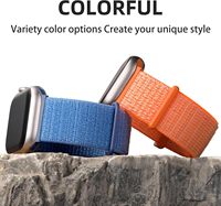 Sangle de sport en nylon pour Apple Watch 38mm 40mm 41mm 42mm 44mm 45mm Sport Correa Respirant Étanche Série 7 6 5 4 3 Se