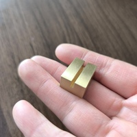 Porte-cartes en laiton personnalisable de 2 cm, support vertical pour messages et étiquettes, organisateur de bureau avec option de taille personnalisée