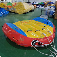 Tube remorquable en PVC pour 2 personnes pour la navigation de plaisance, tube gonflable remorquable pour sports nautiques pour adultes