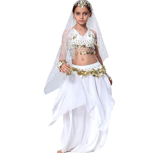 Vestido de <span class=keywords><strong>danza</strong></span> del vientre Indio Gitano árabe, traje de actuación, tutú, trajes de baile de Anime para niñas - Product Image 3