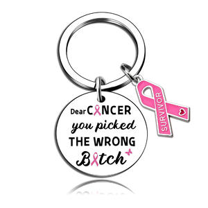 Uionen To My Daughter Porte-clés en acier inoxydable, cadeau motivant pour l'anniversaire de ma fille - Product Image 3