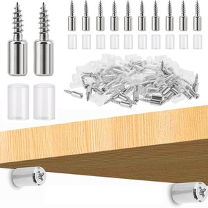 KK Integrated Screw Shelf Support 10mm Stainless Steel Easy Installation Cabinet Furniture Storage <b>Rack</b> Partition Pins - Product Image 1