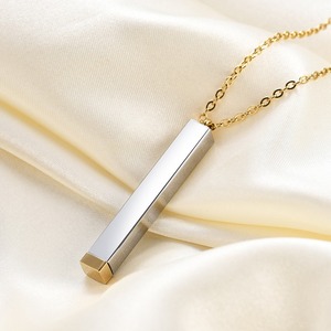 Nabest personalizzato inciso personalizzato nome collana per donne verticale Bar ciondoli nascosti collane - Product Image 3