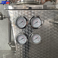 Colonne de distillation fractionnée à reflux JOSTON 500l en acier inoxydable et cuivre rouge pour la distillerie d'alcool industriel