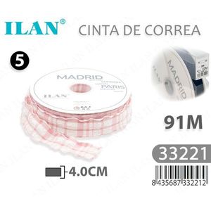 Nastro Decorativo a Quadretti Madrid Paris Londra Milano, Larghezza 4.0Cm, 91M - Product Image 3