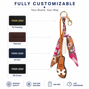 Trendy PU Leather Slipper Key Fob for Promotional Gifts Custom Logo Mixed Colours Gift Box Low MOQ <strong>Bulk</strong> Sale - Product Image 4