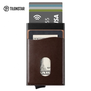 Tilonstar กระเป๋าสตางค์โลหะขนาดกะทัดรัดและบาง TVC105, ที่ใส่บัตรเครดิตป๊อปอัพ RFID กันขโมย - Product Image 2