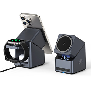 Base de Carga Inalámbrica Magnética Giratoria 4 en 1 Tipo-C de 15W para Escritorio, para Auriculares, para iPhone, para Reloj Inteligente con Carga Rápida - Product Image 2