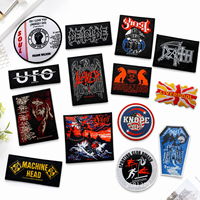 Écussons brodés personnalisés Rock Heavy Metal, badges punk motard thermocollants pour vestes