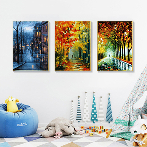 Pittura con i numeri paesaggio naturale pittura a olio con i numeri <span class=keywords><strong>per</strong></span> <span class=keywords><strong>adulti</strong></span> disegno su tela autunno dipinto a mano decorazioni <span class=keywords><strong>per</strong></span> la casa regali - Product Image 2