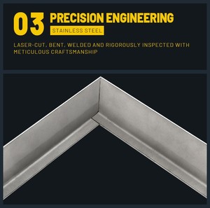 Couverture de regard carrée en acier inoxydable 304 avec une longue durée de vie pour les environnements difficiles et les parcs côtiers - Product Image 5