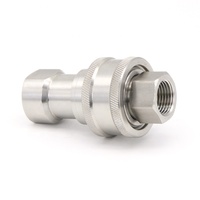 Raccord hydraulique à déconnexion rapide en acier inoxydable 1/2'' pour machines chimiques et machines alimentaires