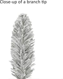 Árbol de Navidad Artificial de Pino Metálico Verde, Preiluminado, de 6' con Efecto Nevado, Estilo <span class=keywords><strong>Alpino</strong></span> - Product Image 6