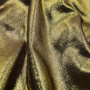 Ưa Thích Tỏa Sáng Gân 95% <span class=keywords><strong>Polyester</strong></span> 5% Spandex Tùy Chỉnh 175gsm Lá Vàng In Đan Sườn Vải Cho Dresses - Product Image 5