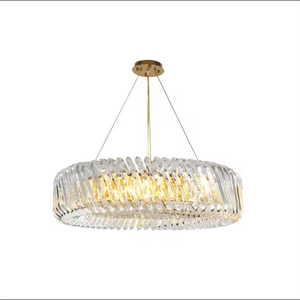 Luminaire Suspendu Moderne Led Or Salon Luxe 6 Lumières Lustre Cristal K9 Éclairage - Product Image 6