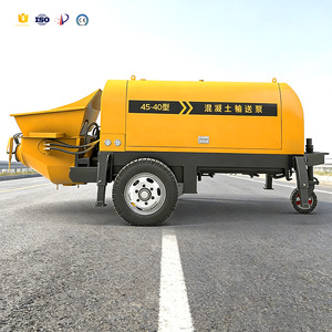 Pompe à béton horizontale diesel certifiée CE, pompe fixe de ligne 25m³/<span class=keywords><strong>h</strong></span> pour le transport vertical de béton sur 130m, utilisation sur chantier - Product Image 5