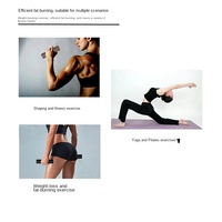 Nouvel Arrivage Commerce Électronique Transfrontalier Haltères à Tête Plate en Fonte avec Bordure en Silicone pour Fitness et Musculation, Lot de Deux