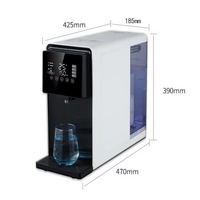 Distributeur d'eau à osmose inverse sans réservoir pour comptoir, purificateur chaud/froid 800 GPD, alimentation par batterie, usage hôtelier et domestique, sous évier