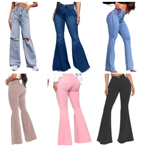 Wwn Venta al por Mayor a Bajo Precio, Jeans Ajustados de Moda para Hombre y Mujer, Jeans Apilados - Product Image 1