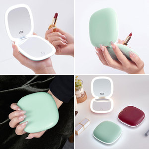 Espejo de Maquillaje de Bolsillo de Bajo Precio para Compras Mixtas, Espejo de Maquillaje Pequeño Plegable de Viaje, Espejo de Bolsillo LED - Product Image 3