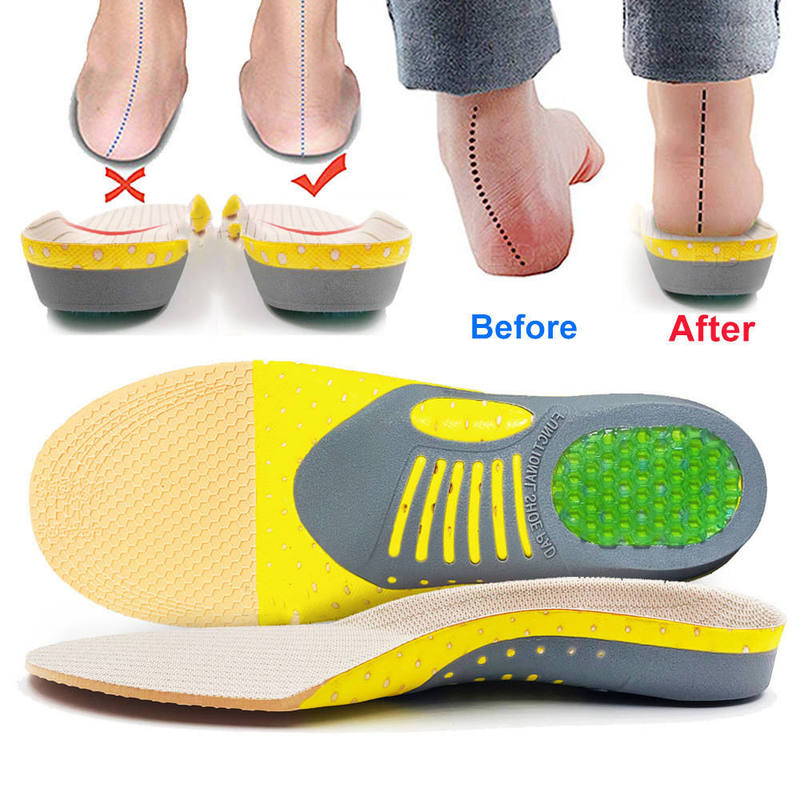 Unisex Orthotic Gel Insoles Orthopedic Flat