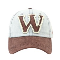 Topi Baseball Unisex Anti-UV Bordir 6-Panel Bahan Oxford Distressed Desain Color-block Dapat Disesuaikan Untuk Semua Musim