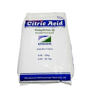 Acide citrique monohydraté ENSIGN de qualité alimentaire à prix de gros, acide citrique anhydre TTCA - Product Image 1