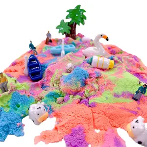 BX336 Cotton Sand Stretchable Expandable Moldable Cloud Slime DIY Sand Non Stick Slimy Play Sand Cloud Slime