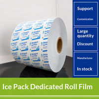 Film d'emballage en rouleau pour glacières alimentaires en stock, compatible avec les machines d'emballage automatiques, résistant au congélateur, livraison express, modèle YH-022