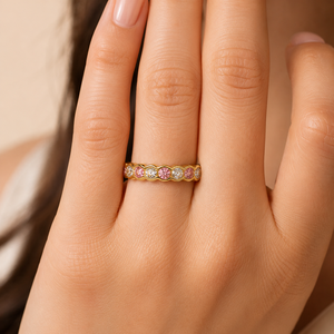 Anello esagonale da donna con design geometrico, accessorio da dito per uso quotidiano - Product Image 3